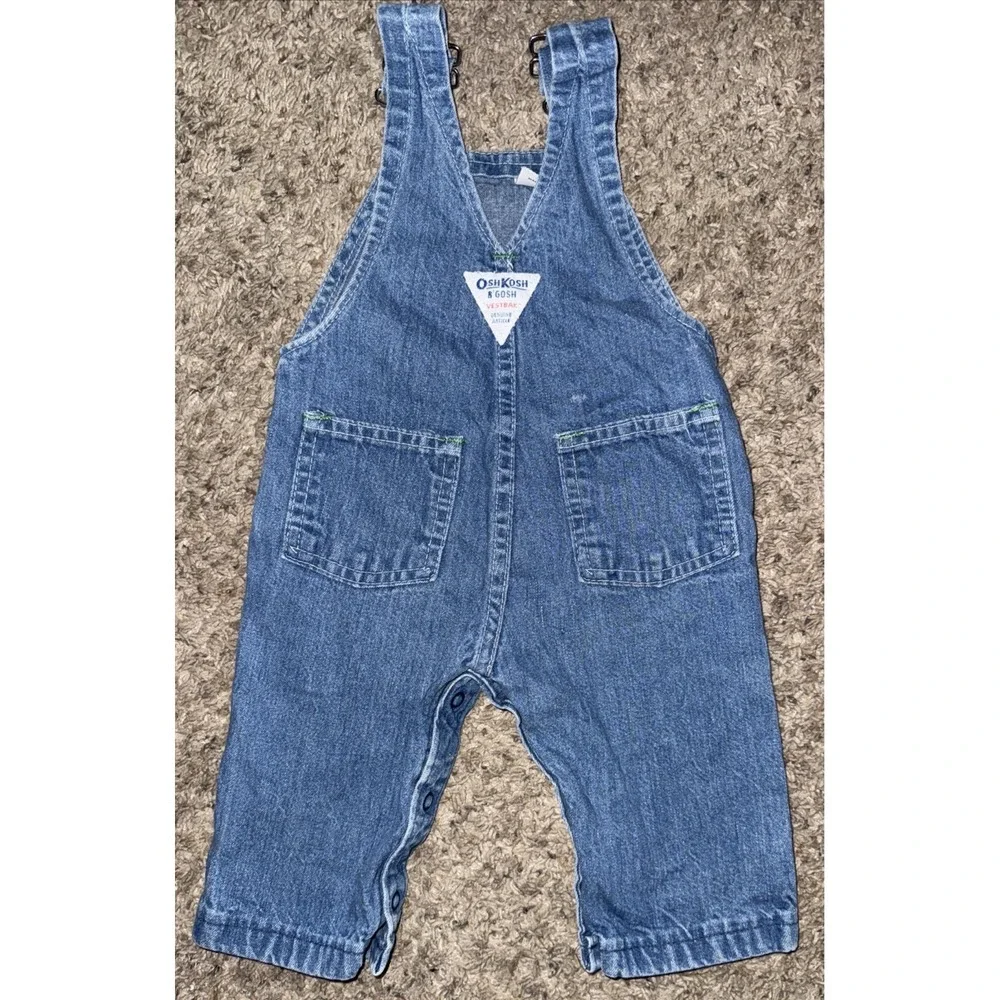 Vintage OshKosh Vestbak Denim Bib Overalls United‎ Garment Workers USA Made 6M